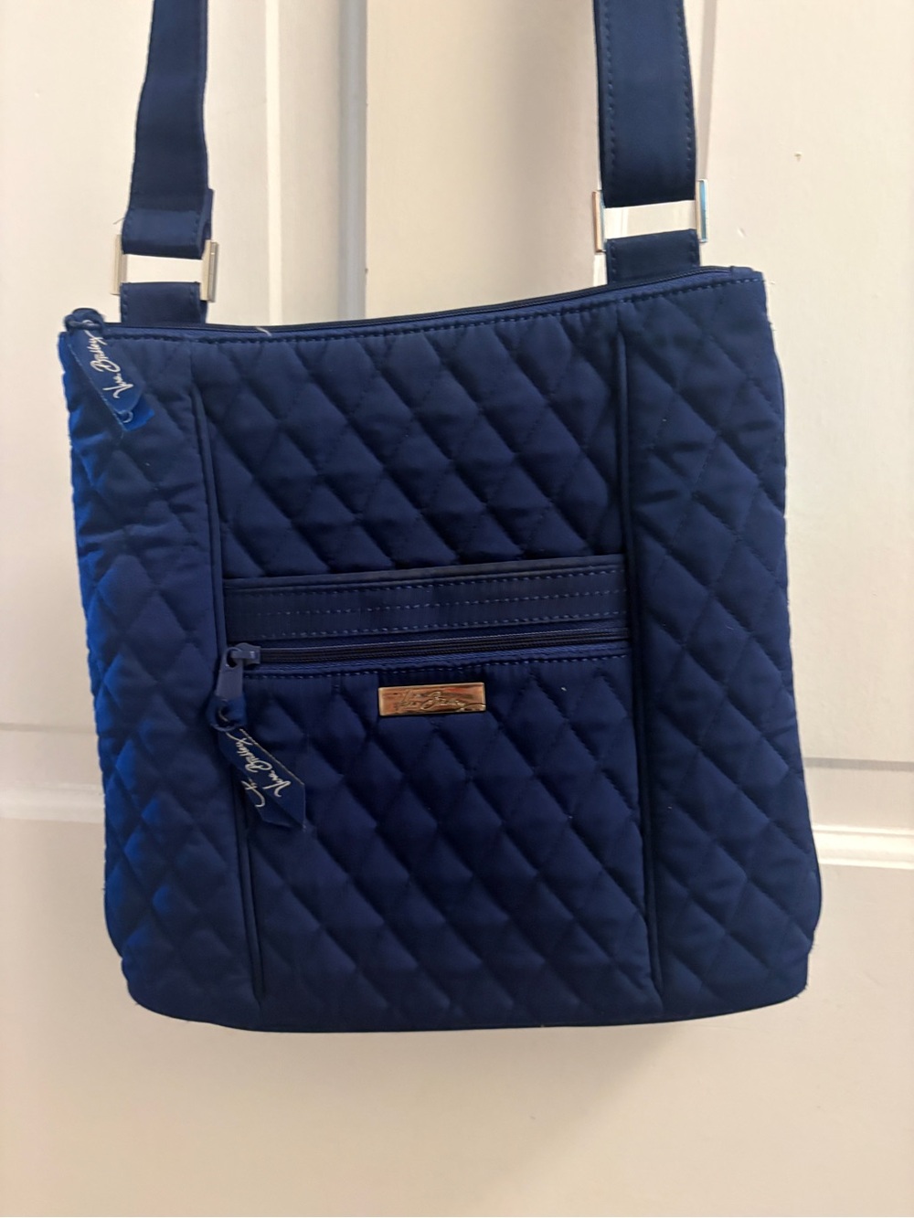 Vera Bradley Quilted Navy Blue Crossbody Bag